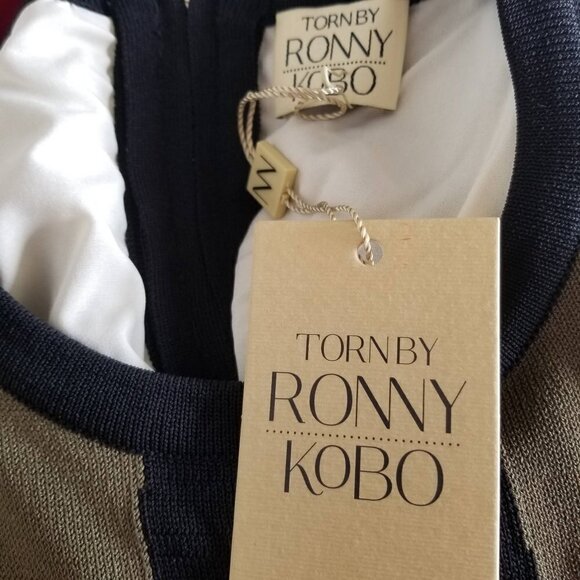 NEW Torn by Ronny Kobo Carolina Long Sleeve Color Block Knit Dress Size XS - Picture 12 of 12